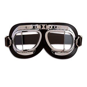 Halcyon Mark 4 Silver Cross Flying Goggles